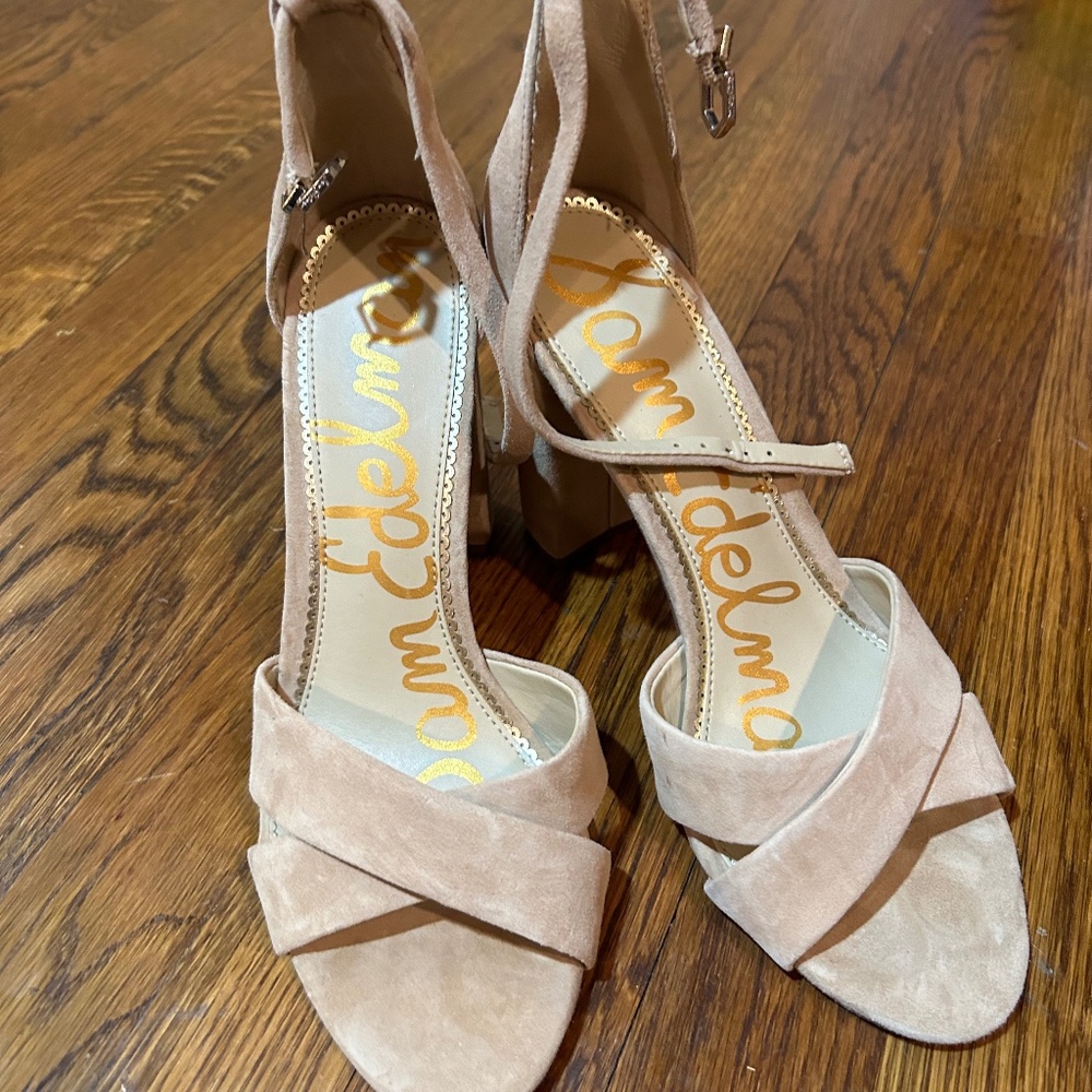 Sam Edelman Nude Healed Sandals